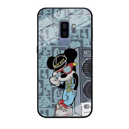 Mickey Mouse Peace and Cool Samsung Galaxy S9 Plus Case-Oxvistore