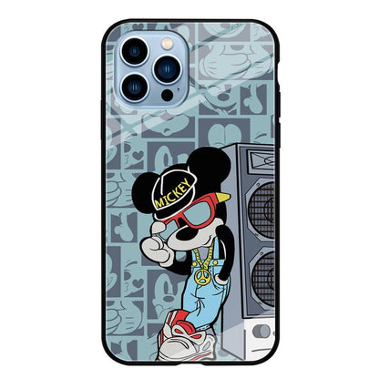 Mickey Mouse Peace and Cool iPhone 14 Pro Max Case-Oxvistore