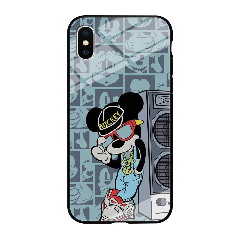 Mickey Mouse Peace and Cool iPhone X Case-Oxvistore