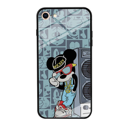 Mickey Mouse Peace and Cool iPhone 8 Case-Oxvistore