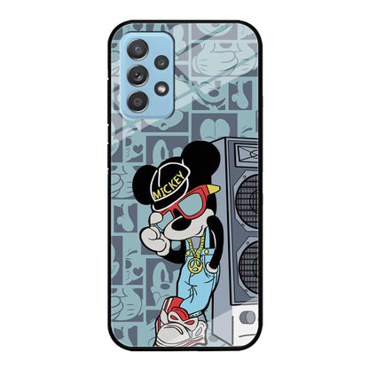 Mickey Mouse Peace and Cool Samsung Galaxy A52 Case-Oxvistore