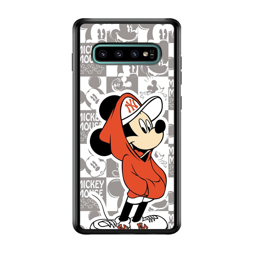 Mickey Mouse The Fans on Duty Samsung Galaxy S10 Plus Case-Oxvistore