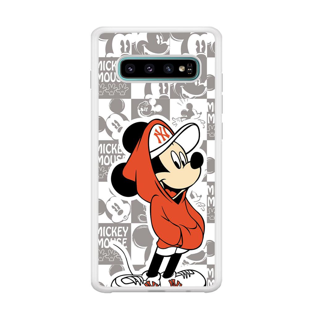 Mickey Mouse The Fans on Duty Samsung Galaxy S10 Plus Case-Oxvistore