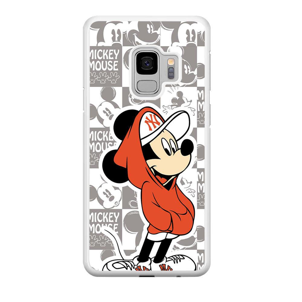 Mickey Mouse The Fans on Duty Samsung Galaxy S9 Case-Oxvistore