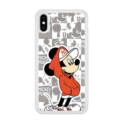 Mickey Mouse The Fans on Duty iPhone X Case-Oxvistore