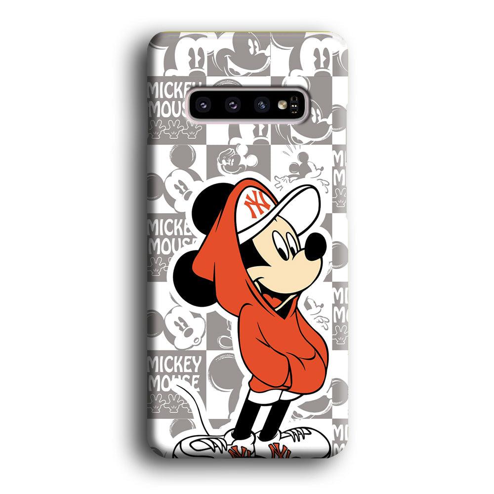 Mickey Mouse The Fans on Duty Samsung Galaxy S10 Plus Case-Oxvistore