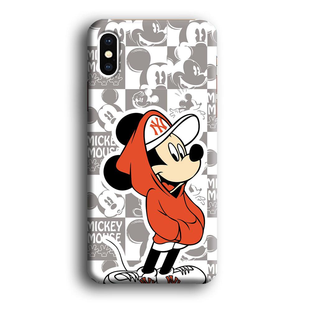 Mickey Mouse The Fans on Duty iPhone X Case-Oxvistore