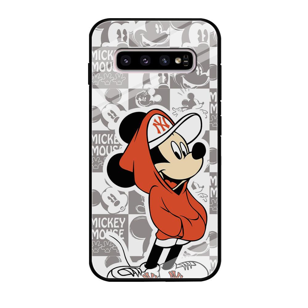 Mickey Mouse The Fans on Duty Samsung Galaxy S10 Plus Case-Oxvistore