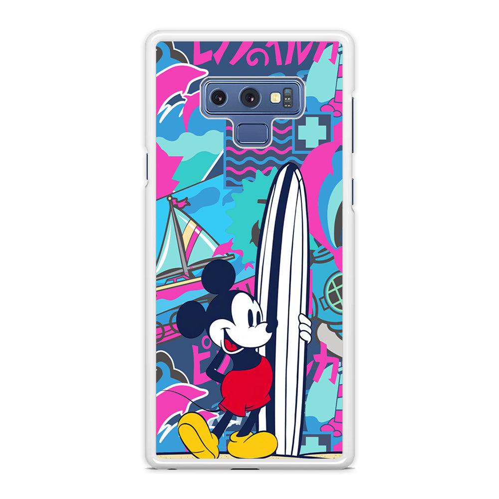 Mickey Surf Board Samsung Galaxy Note 9 Case-Oxvistore