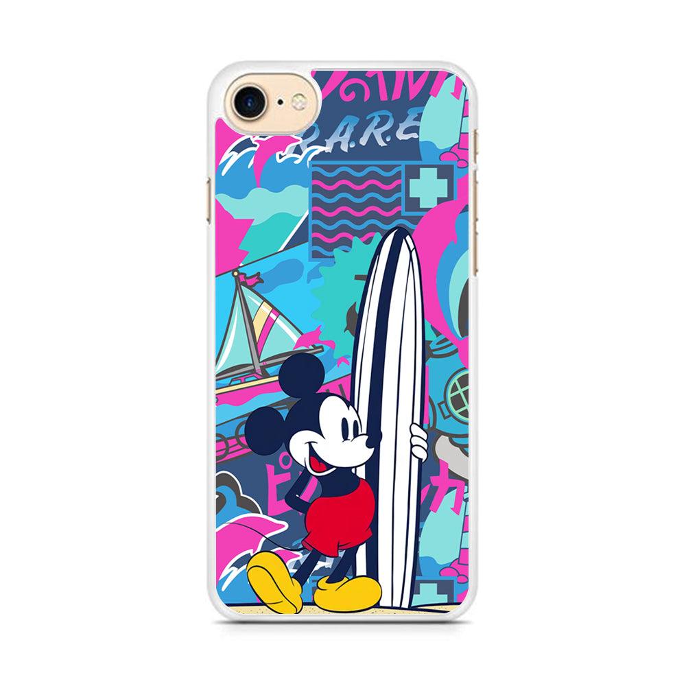 Mickey Surf Board iPhone 8 Case-Oxvistore