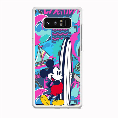 Mickey Surf Board Samsung Galaxy Note 8 Case-Oxvistore