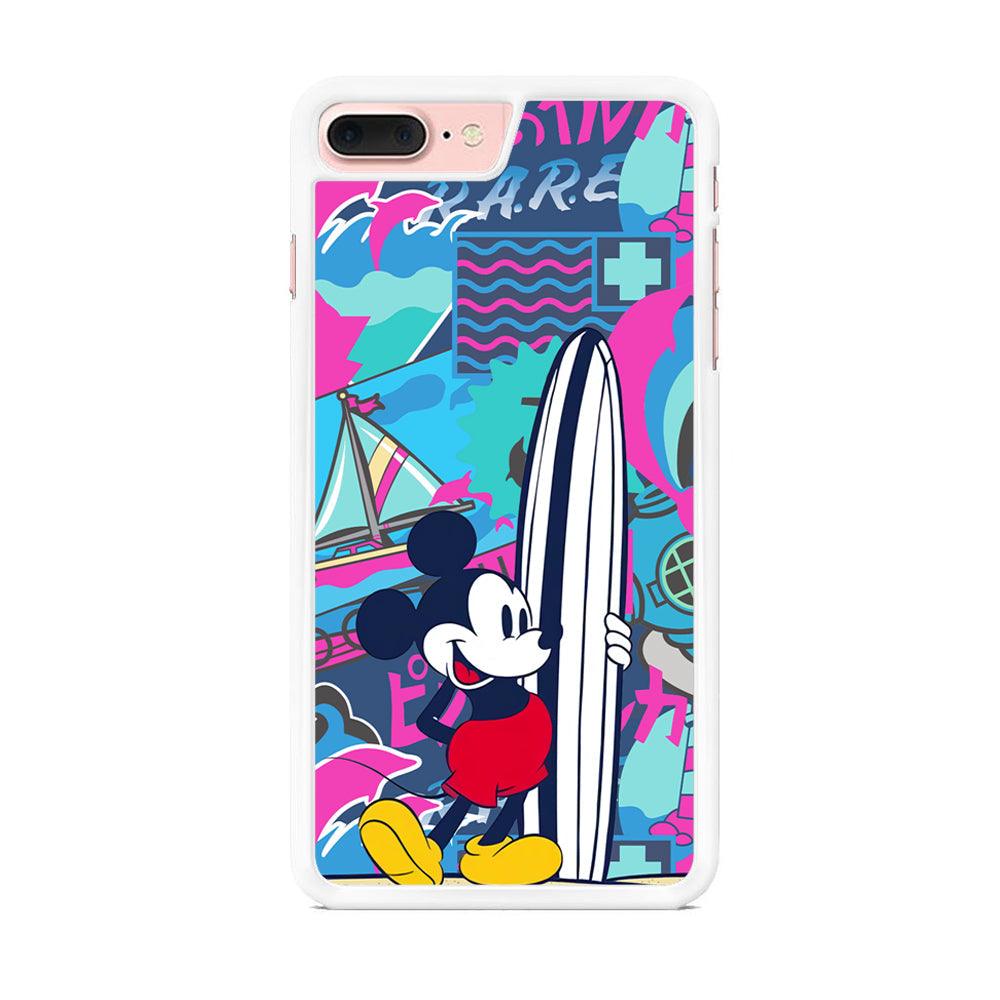 Mickey Surf Board iPhone 7 Plus Case-Oxvistore