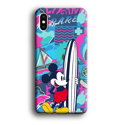 Mickey Surf Board iPhone X Case-Oxvistore