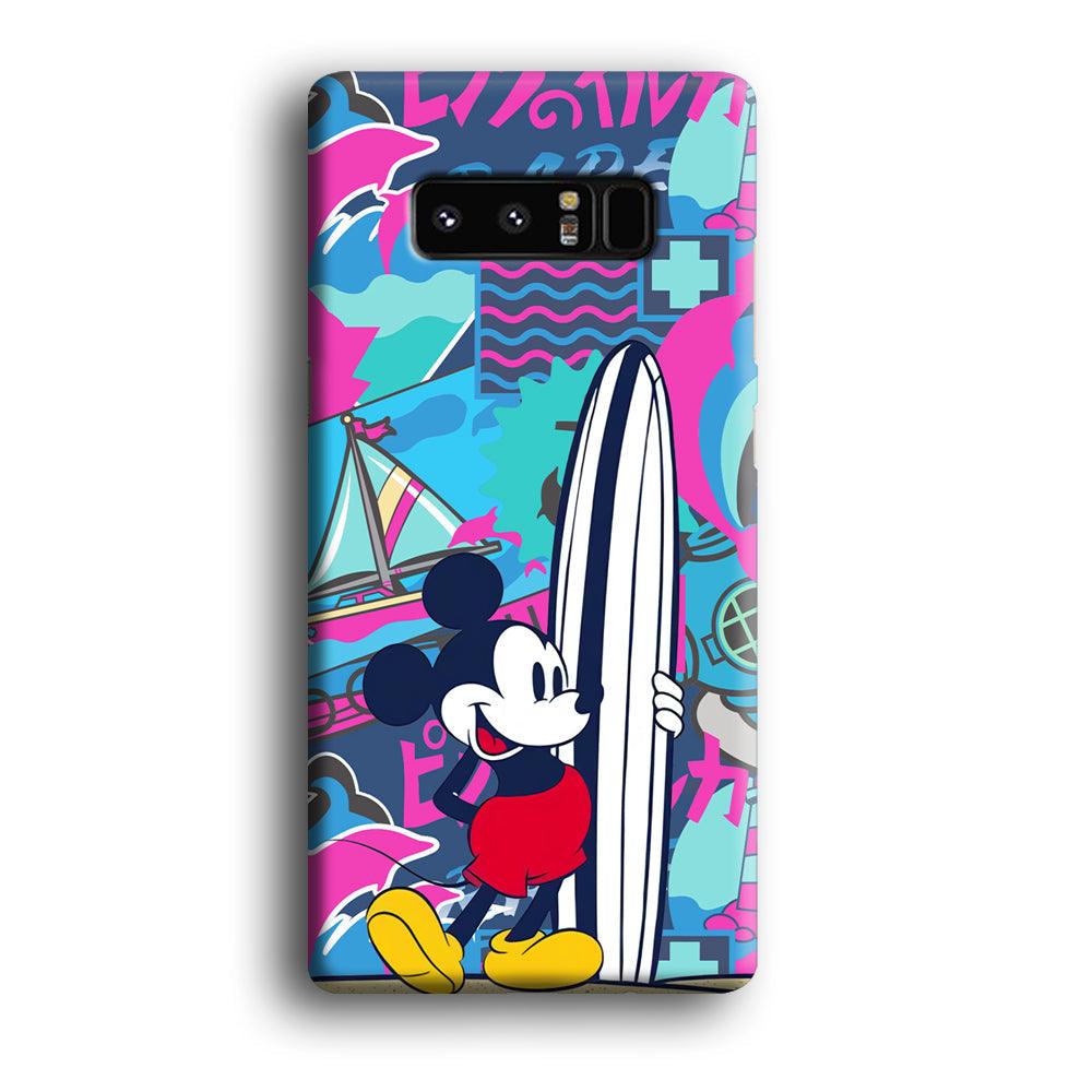 Mickey Surf Board Samsung Galaxy Note 8 Case-Oxvistore