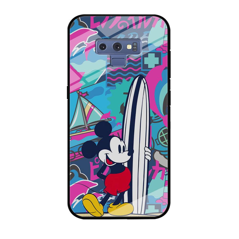 Mickey Surf Board Samsung Galaxy Note 9 Case-Oxvistore