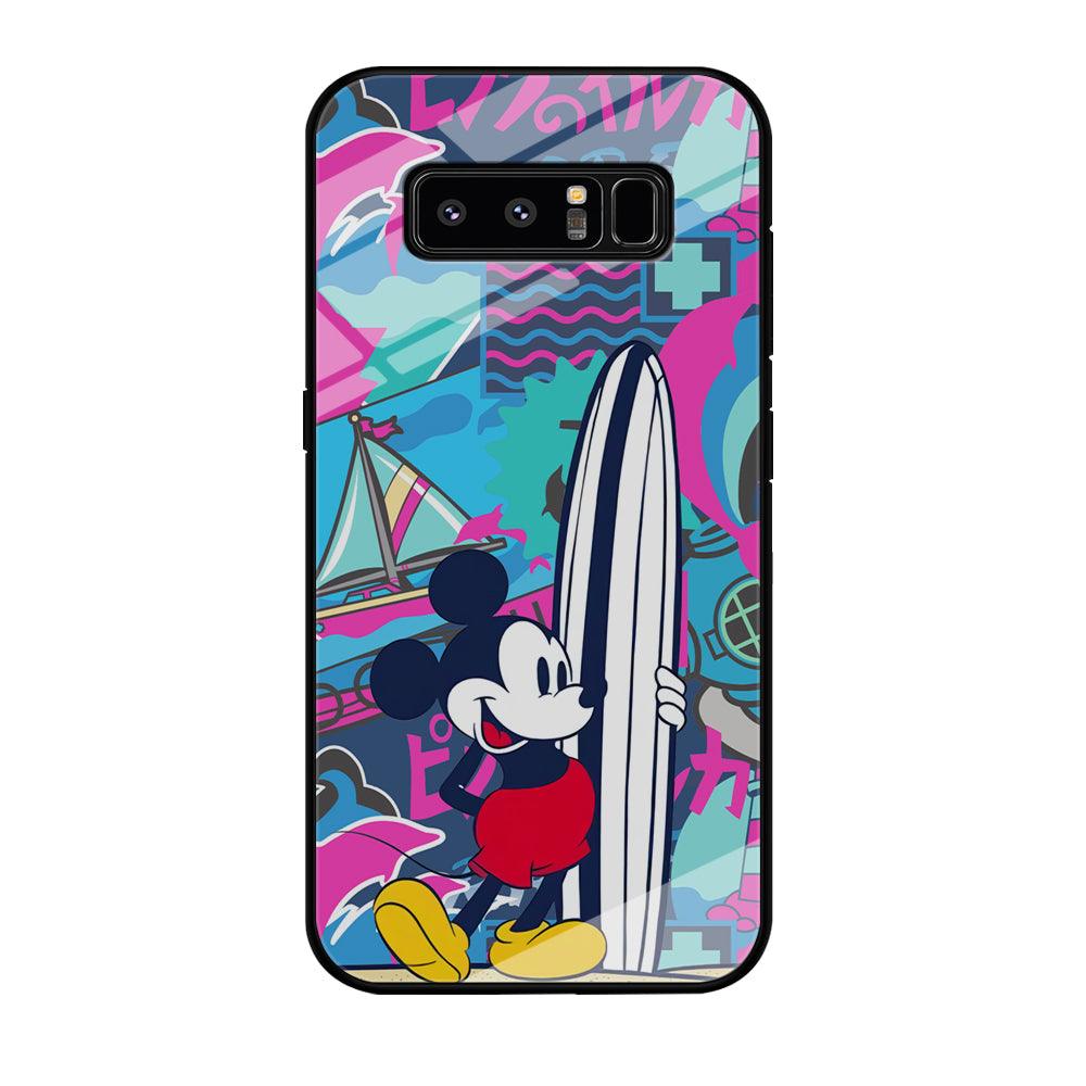 Mickey Surf Board Samsung Galaxy Note 8 Case-Oxvistore