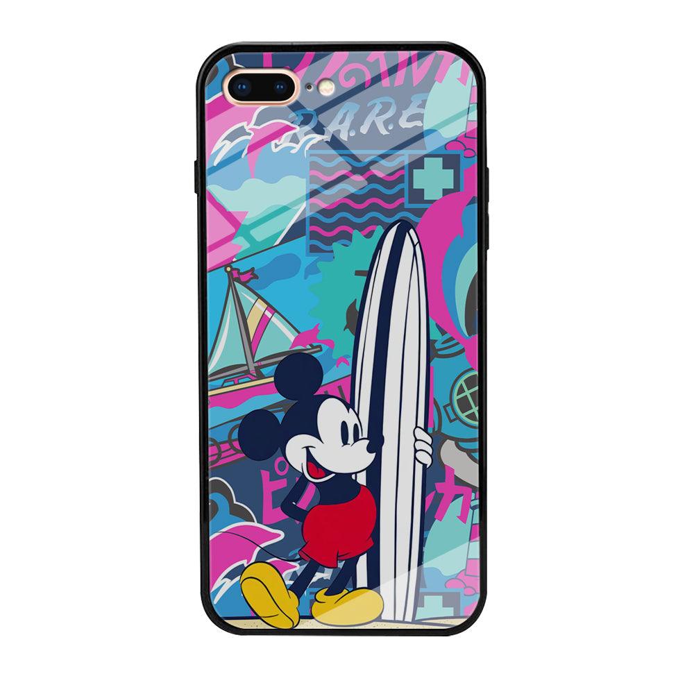 Mickey Surf Board iPhone 7 Plus Case-Oxvistore