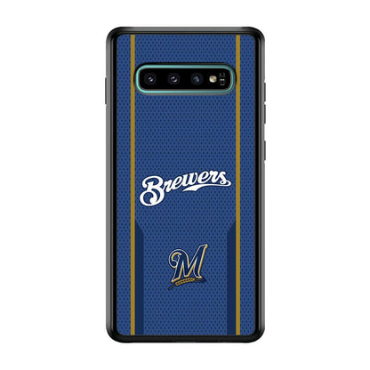 Milwaukee Brewers Golden Pillar Samsung Galaxy S10 Plus Case-Oxvistore