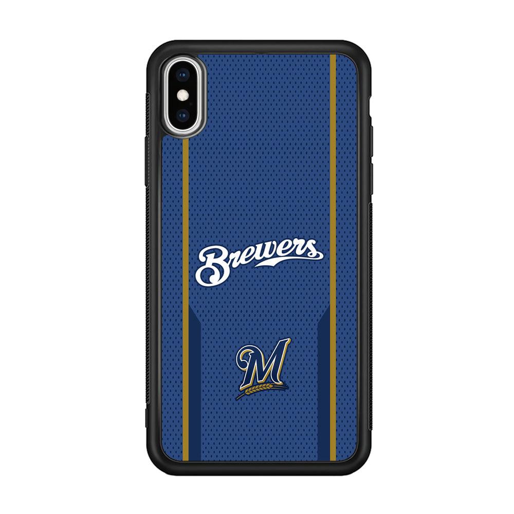 Milwaukee Brewers Golden Pillar iPhone Xs Max Case-Oxvistore