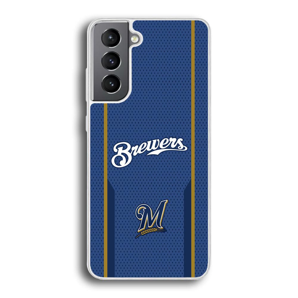 Milwaukee Brewers Golden Pillar Samsung Galaxy S21 Case-Oxvistore