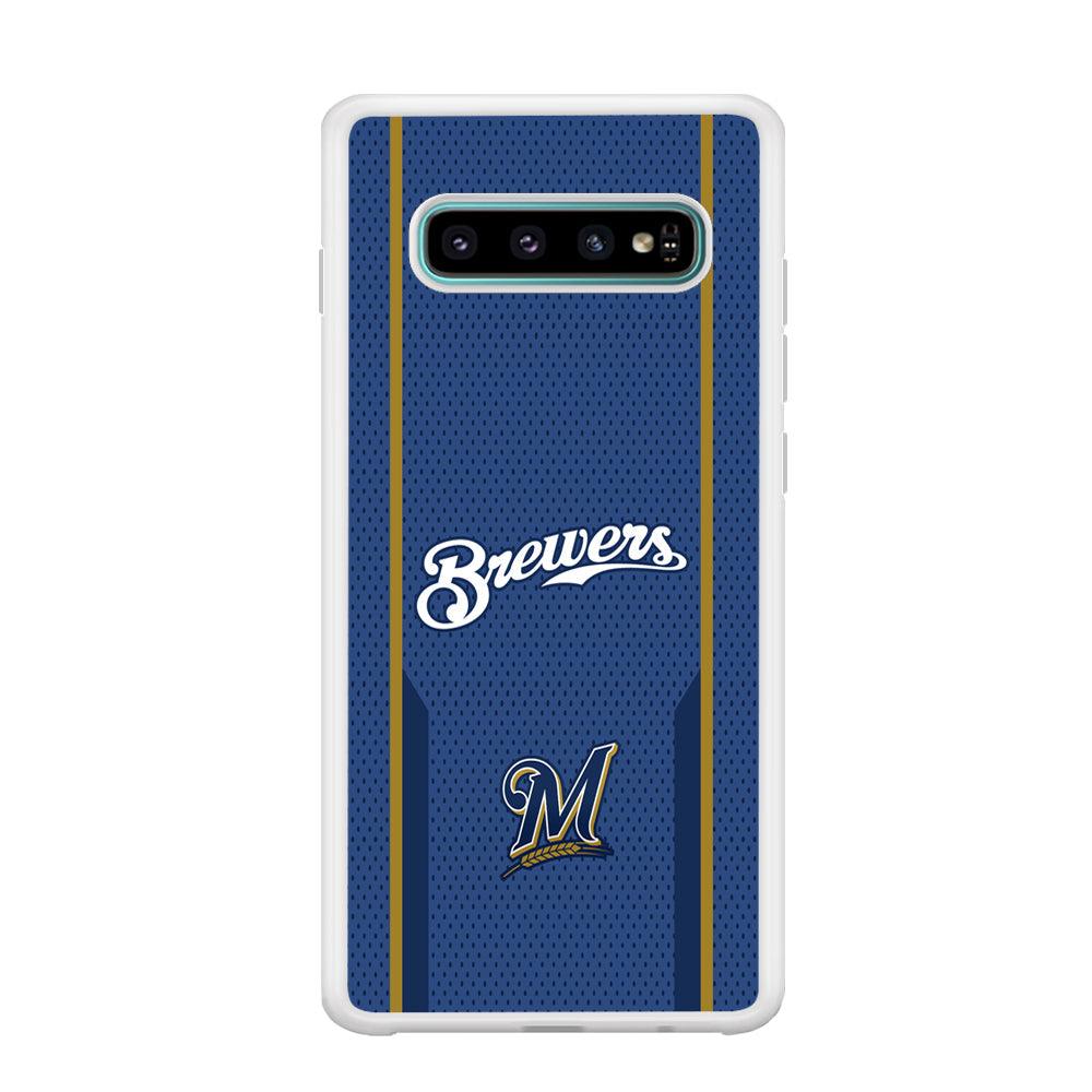 Milwaukee Brewers Golden Pillar Samsung Galaxy S10 Plus Case-Oxvistore