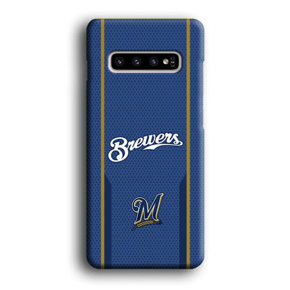 Milwaukee Brewers Golden Pillar Samsung Galaxy S10 Plus Case-Oxvistore