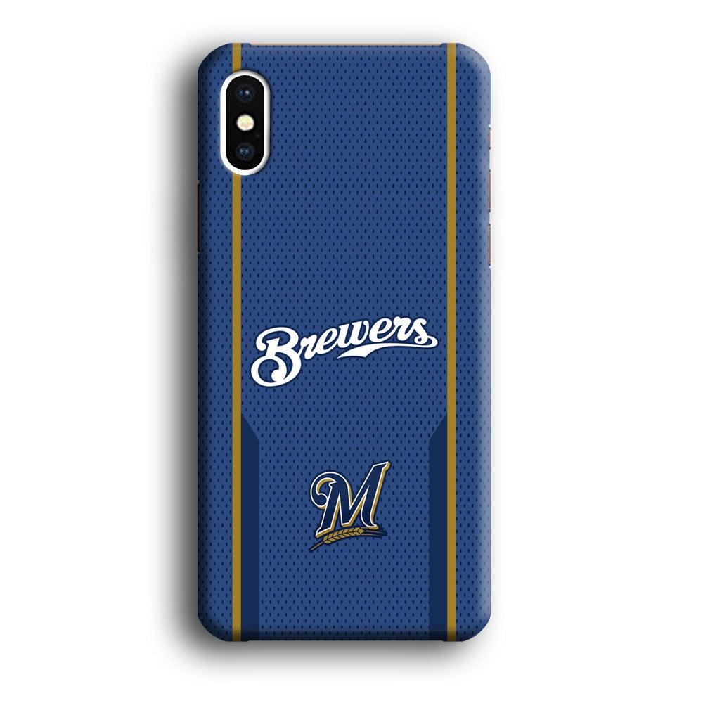 Milwaukee Brewers Golden Pillar iPhone X Case-Oxvistore