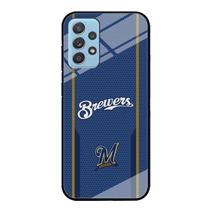 Milwaukee Brewers Golden Pillar Samsung Galaxy A52 Case-Oxvistore