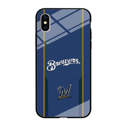 Milwaukee Brewers Golden Pillar iPhone X Case-Oxvistore