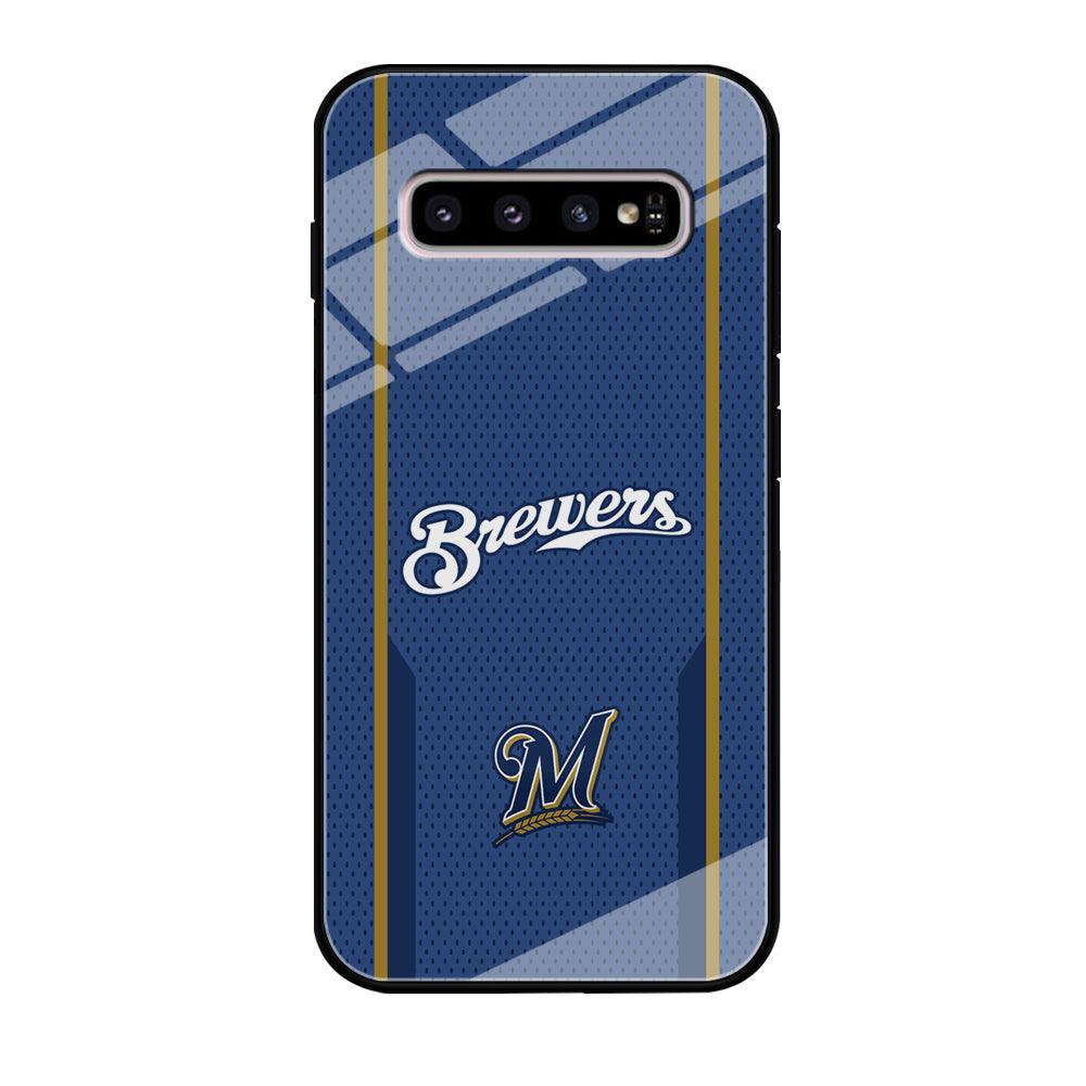 Milwaukee Brewers Golden Pillar Samsung Galaxy S10 Plus Case-Oxvistore