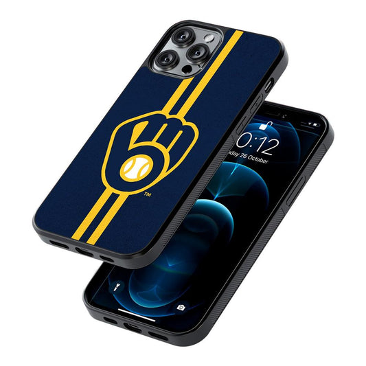 Milwaukee Brewers Logo 2D Rubber Phone Case-Oxvistore