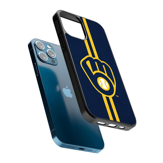 Milwaukee Brewers Logo 2D Rubber Phone Case-Oxvistore