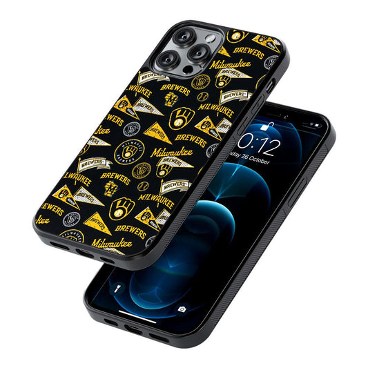 Milwaukee Brewers Vintage 2D Rubber Phone Case-Oxvistore