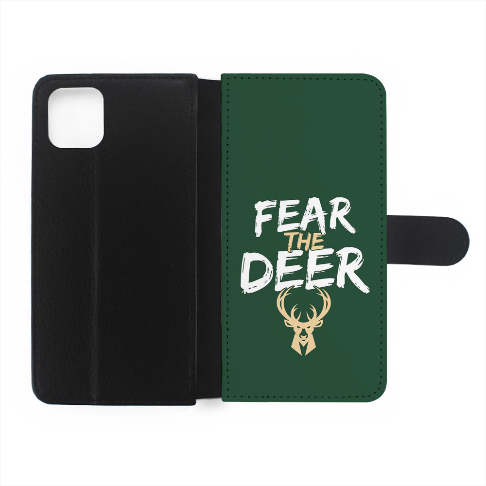 Milwaukee Bucks Deer Flip Wallet Phone Case