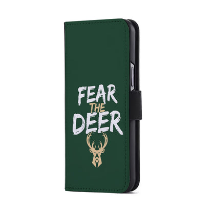 Milwaukee Bucks Deer Flip Wallet Phone Case