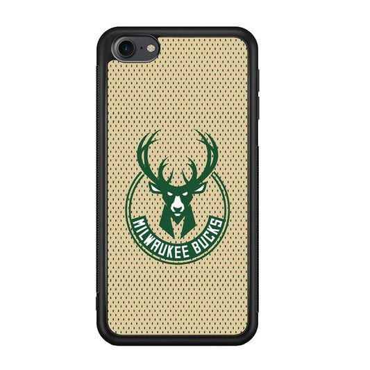 Milwaukee Bucks Grand Patern iPod Touch 6 Case-Rubber Black (2D Case)-Oxvistore
