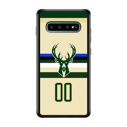 Milwaukee Bucks Light Cream Jersey Samsung Galaxy S10 Plus Case-Oxvistore