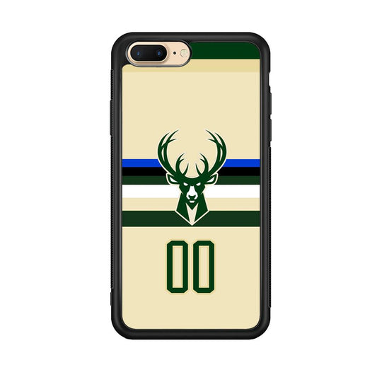 Milwaukee Bucks Light Cream Jersey iPhone 8 Plus Case-Oxvistore