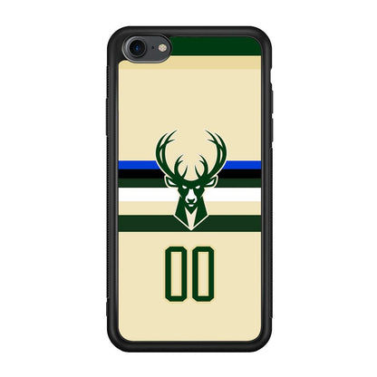 Milwaukee Bucks Light Cream Jersey iPhone 8 Case-Oxvistore