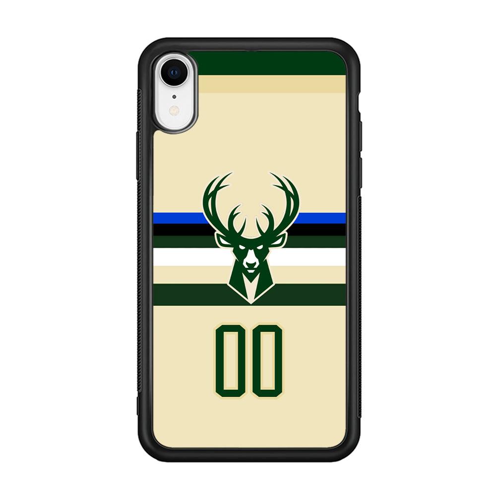 Milwaukee Bucks Light Cream Jersey iPhone XR Case-Oxvistore