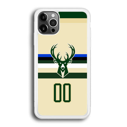 Milwaukee Bucks Light Cream Jersey iPhone 12 Pro Max Case-Oxvistore