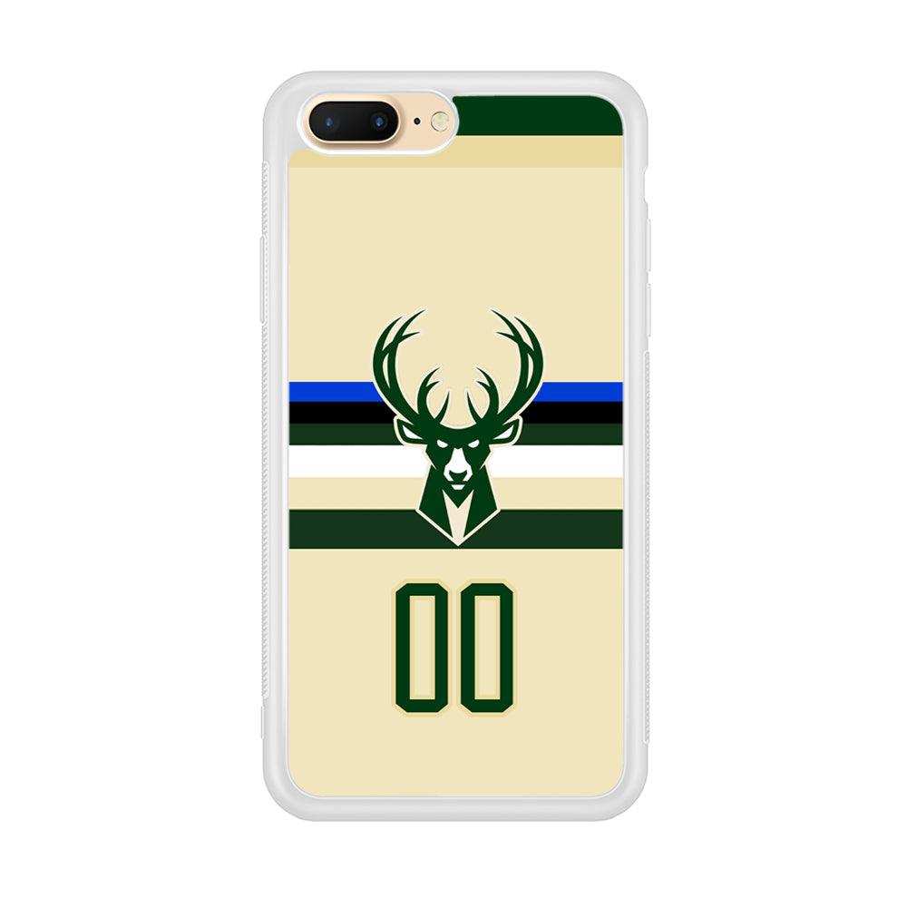 Milwaukee Bucks Light Cream Jersey iPhone 7 Plus Case-Oxvistore