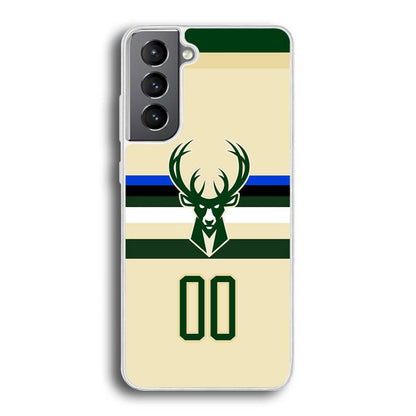 Milwaukee Bucks Light Cream Jersey Samsung Galaxy S21 Plus Case-Oxvistore