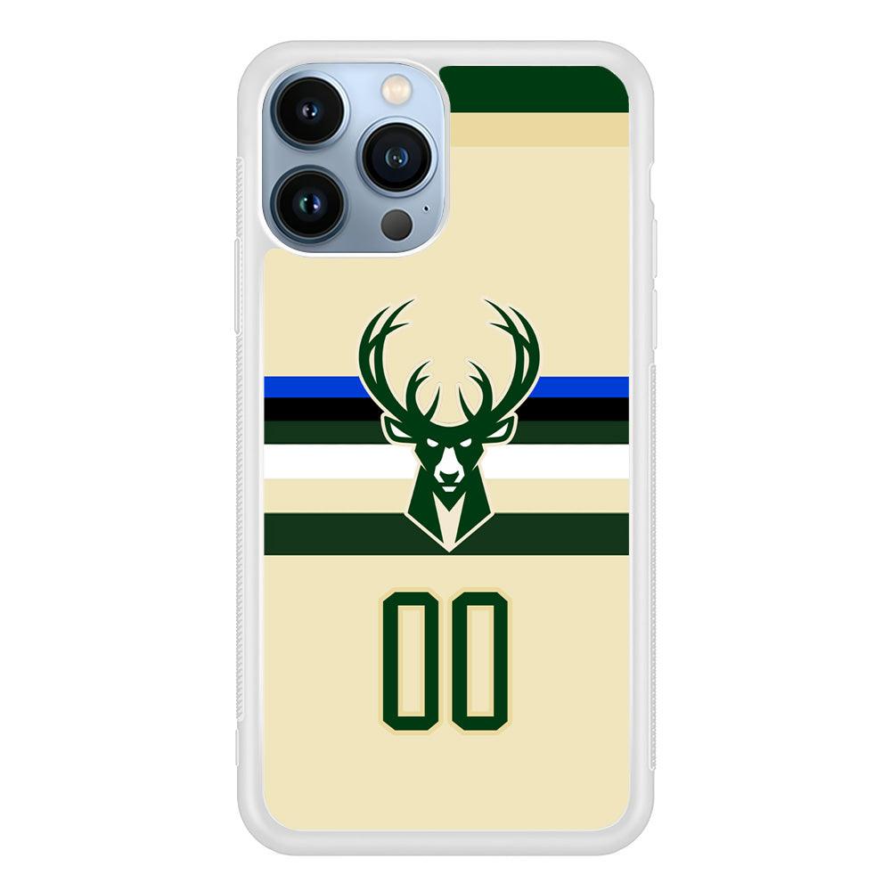 Milwaukee Bucks Light Cream Jersey iPhone 15 Pro Case-Oxvistore