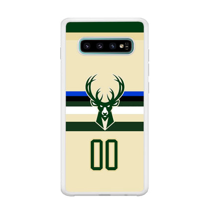 Milwaukee Bucks Light Cream Jersey Samsung Galaxy S10 Plus Case-Oxvistore