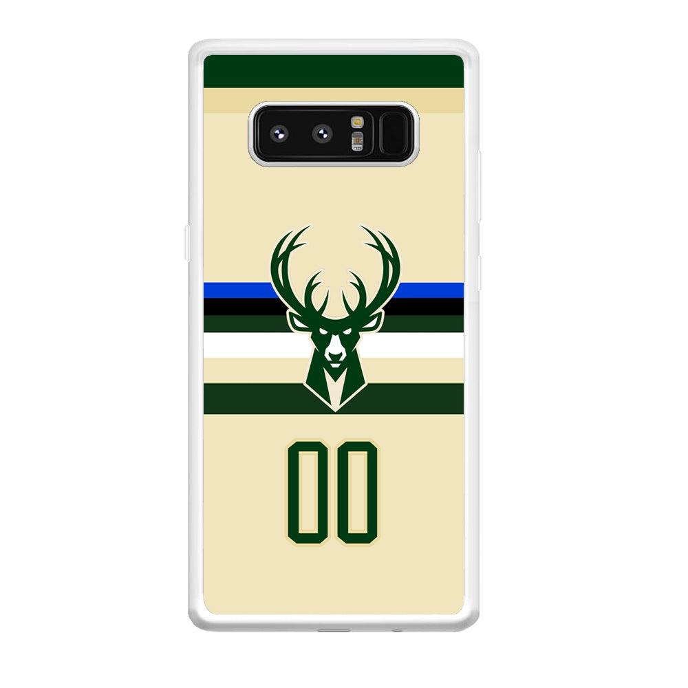 Milwaukee Bucks Light Cream Jersey Samsung Galaxy Note 8 Case-Oxvistore