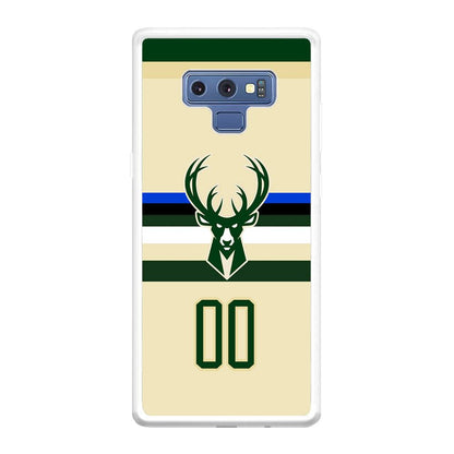 Milwaukee Bucks Light Cream Jersey Samsung Galaxy Note 9 Case-Oxvistore