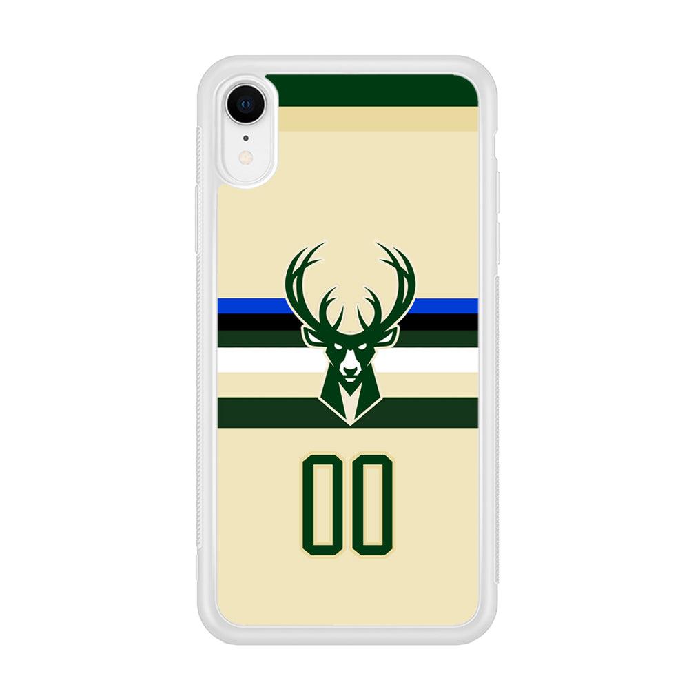 Milwaukee Bucks Light Cream Jersey iPhone XR Case-Oxvistore