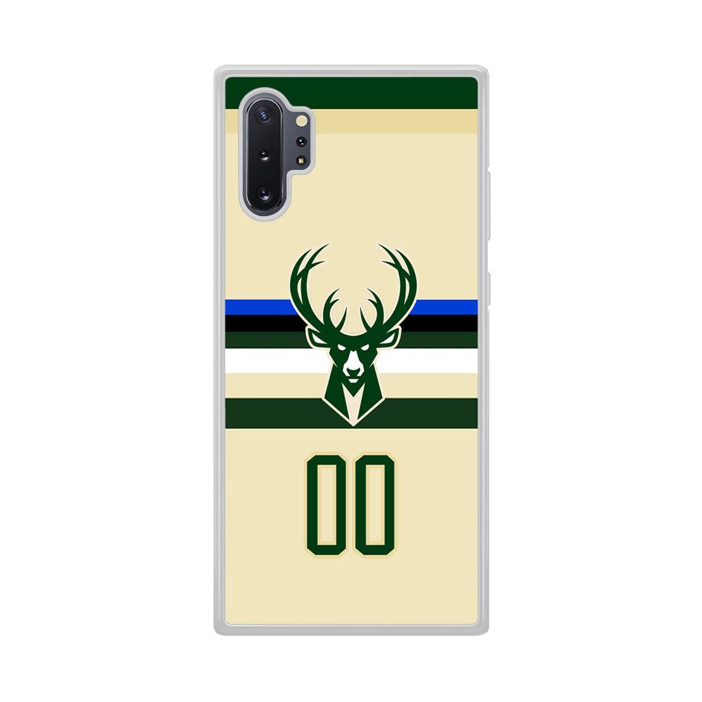 Milwaukee Bucks Light Cream Jersey Samsung Galaxy Note 10 Plus Case-Oxvistore