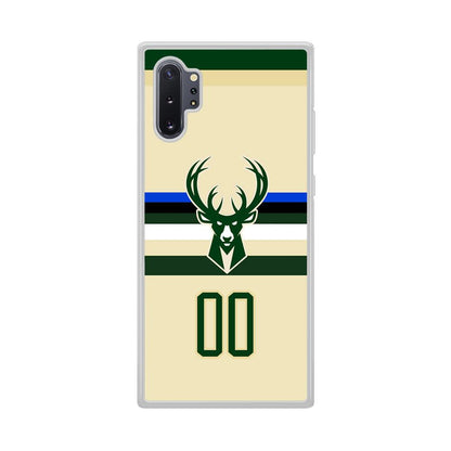 Milwaukee Bucks Light Cream Jersey Samsung Galaxy Note 10 Plus Case-Oxvistore